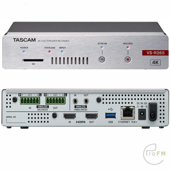 Pro-FM-Broadcast-Tascam-VS-R265-Streaming-Audio-Encoder